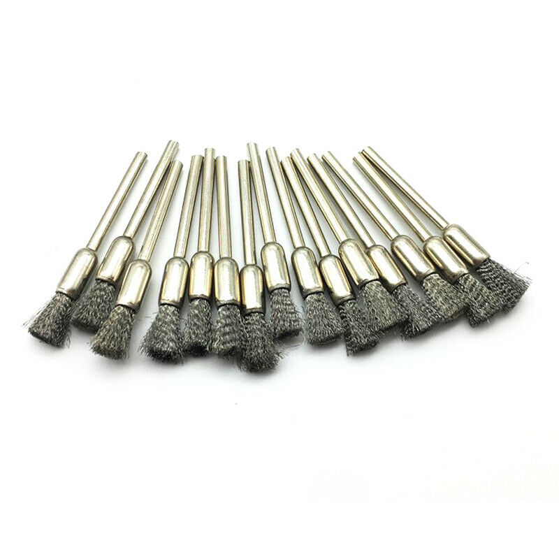 45PCS Stainless Steel Wire Wheel Brush Mix Grinding Head Carving Polishing Drill