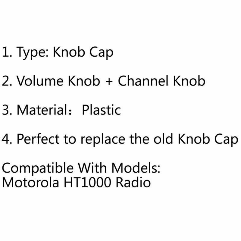 4Set Volume Control Knob + Channel Switch Knob Cap For  HT1000 Radio CA