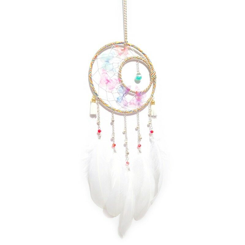 Handmade Dream Catcher Car Home Hanging Butterfly Bead Tassels Ornament Gift