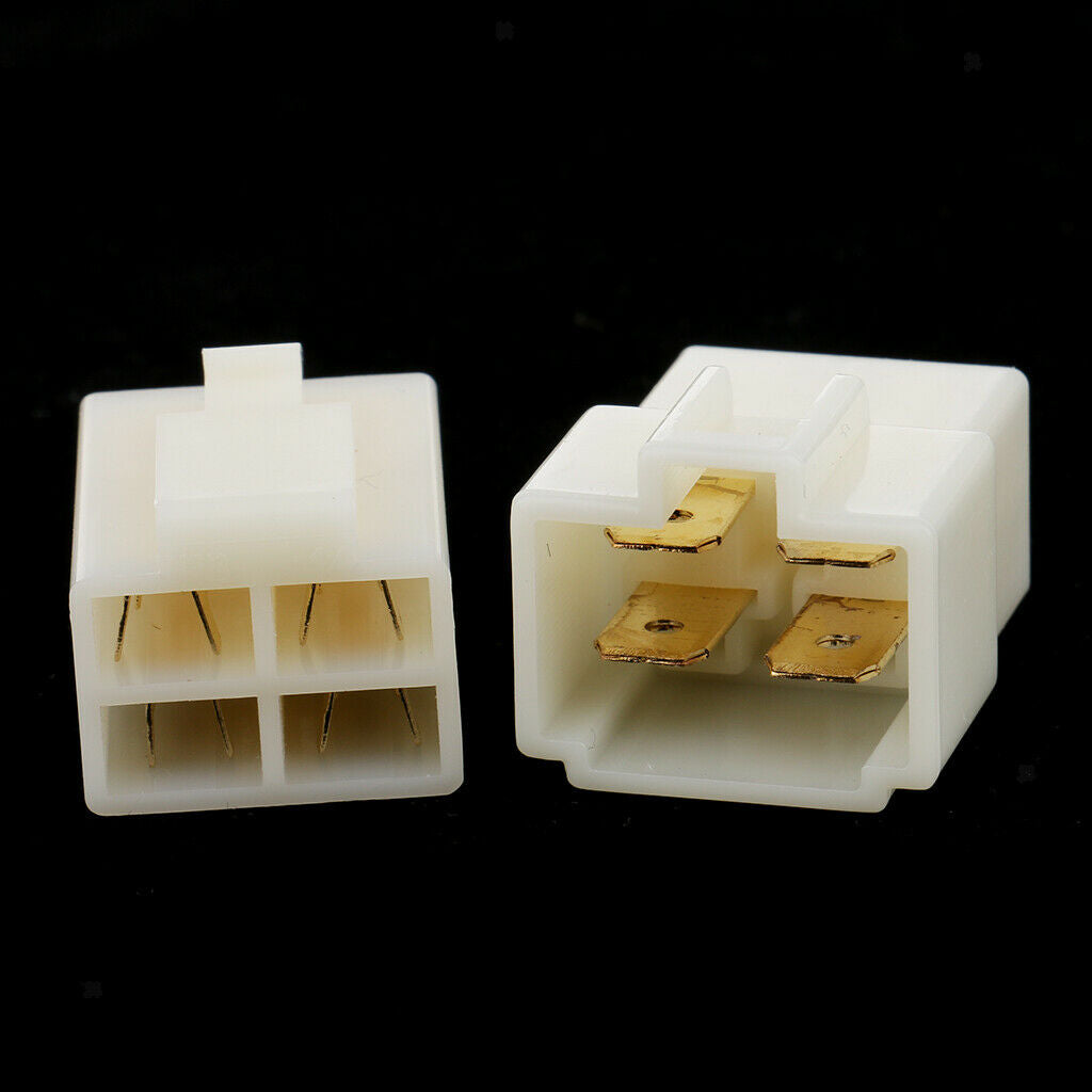 20 Kits Female and Male Connector Plug 2 4 Way Electrical Universal 6.3mm