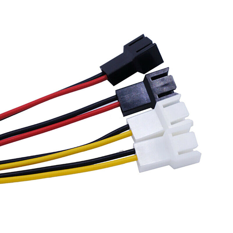 4-Pin Molex to 3-Pin fan Power Cable Adapter Connector 12v5vCooling Fan C.l8