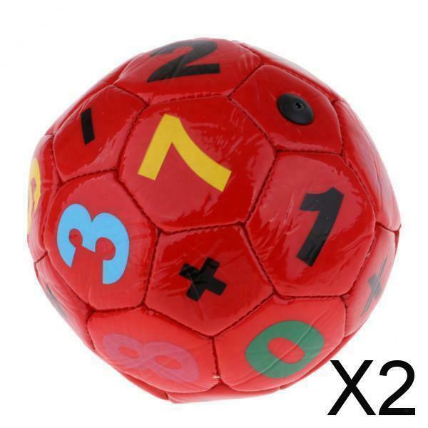 2X Mini Official Size 2 Kids Football Soccer Ball for Unisex Boys Girls Red