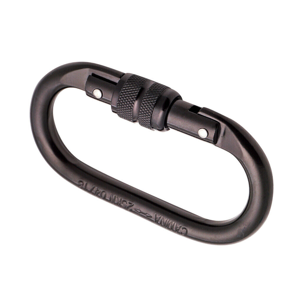 Alloy Steel Screw Locking Carabiner Outdoor Rock Climbing Hook CE Certified