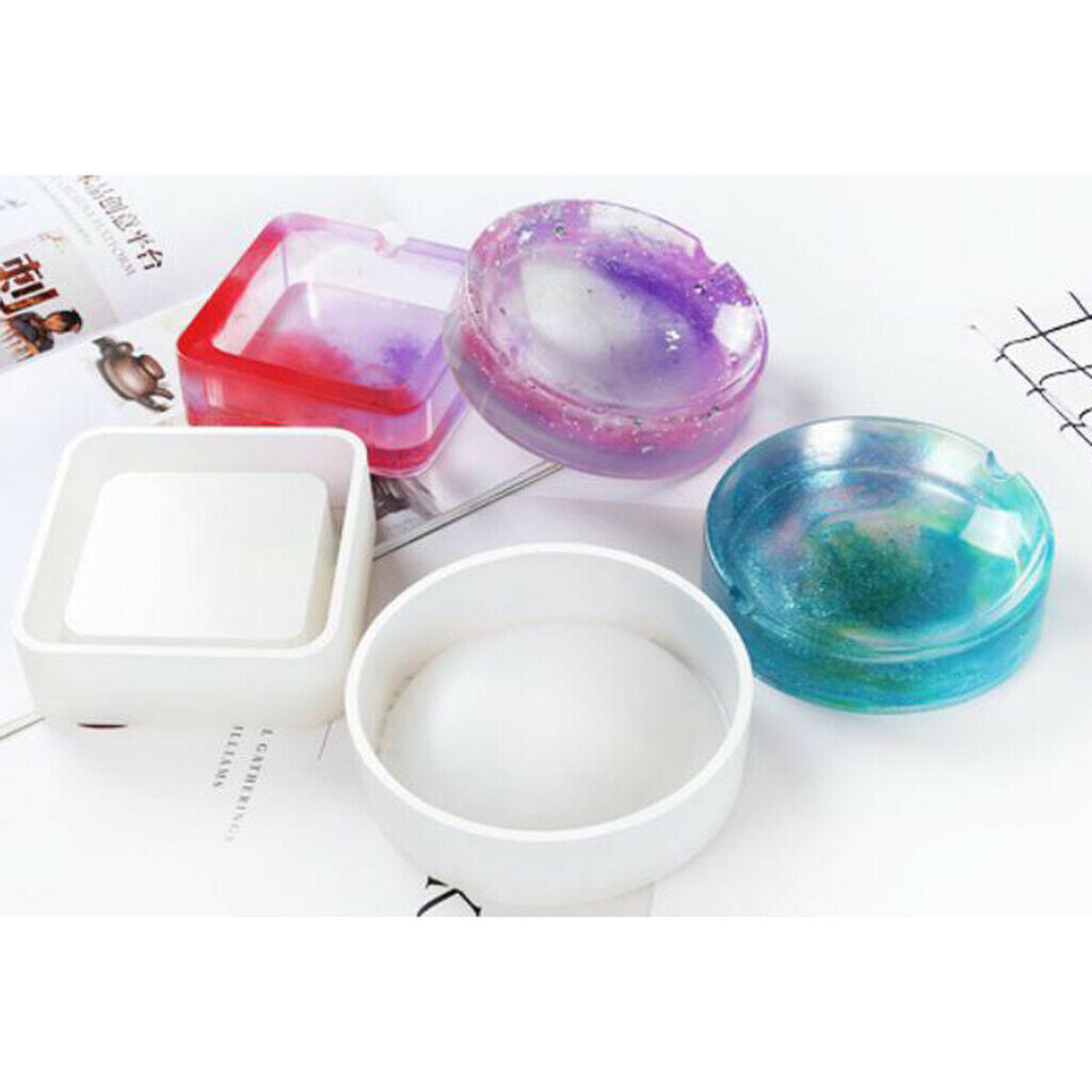 DIY Square Ashtray Silicone Mold Mould Handmade Ornament Jewelry Making Tools