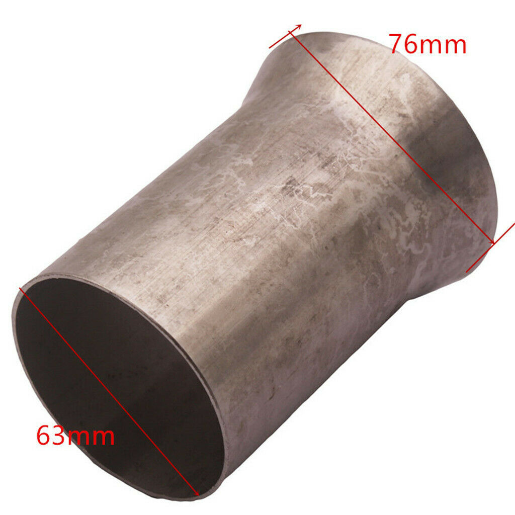 2 Pieces Stainless Steel 2.5" OD to 3" OD Exhaust Pipe Connector 4inch