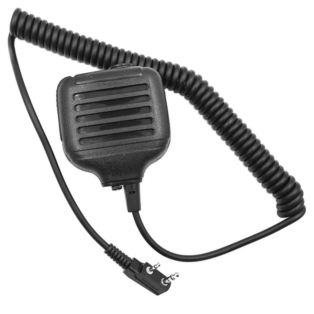 Two-Way Radio Waterproof Remote Speaker Microphone Black For   Radio