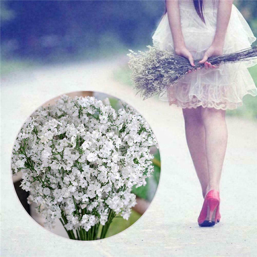 Artificial Baby's Breath Gypsophila Silk Flowers Bouquet S3 R4 A2D9