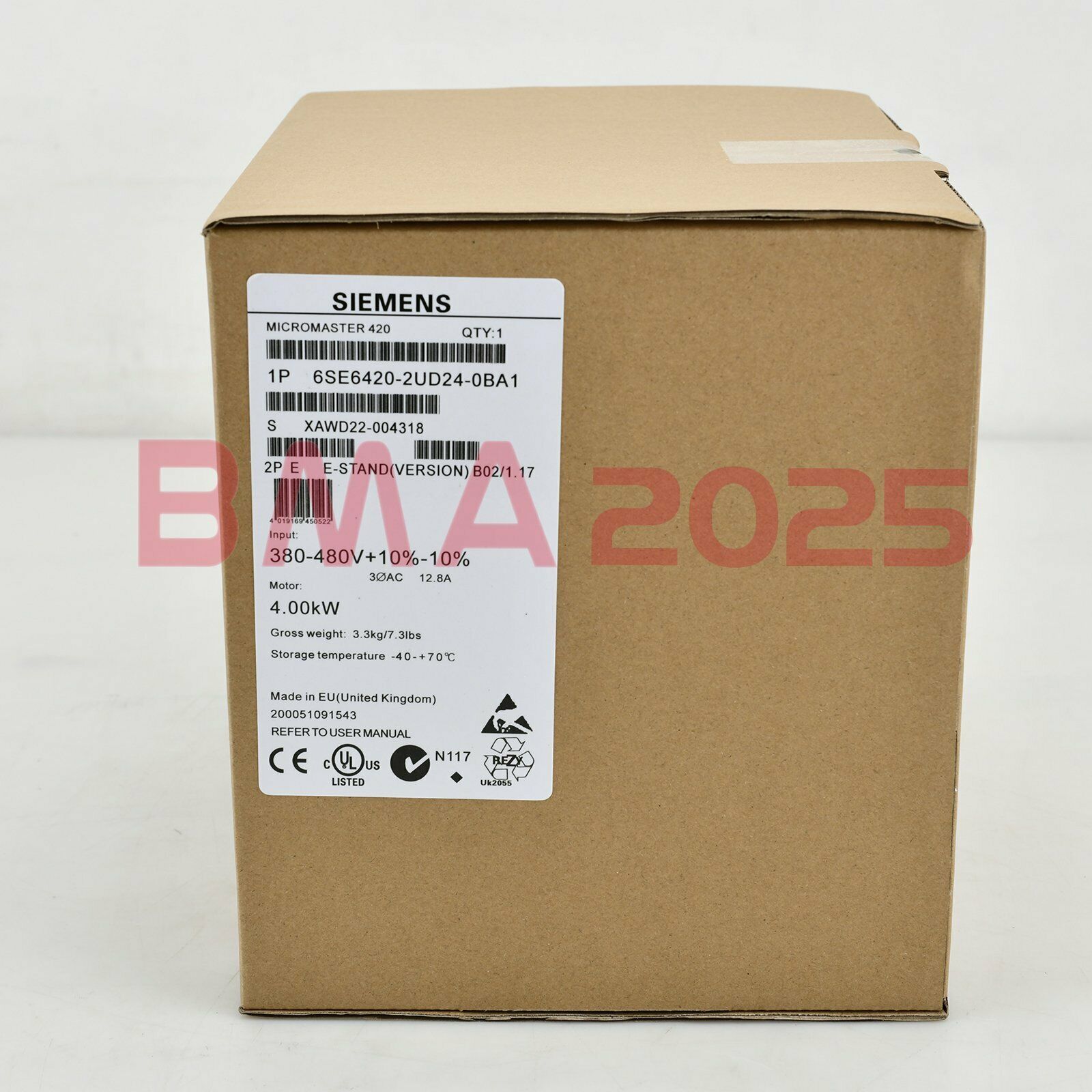 New 6SE6 420-2UD24-0BA1 6SE6420-2UD24-0BA1 1year warranty DHL free Ship SM9T