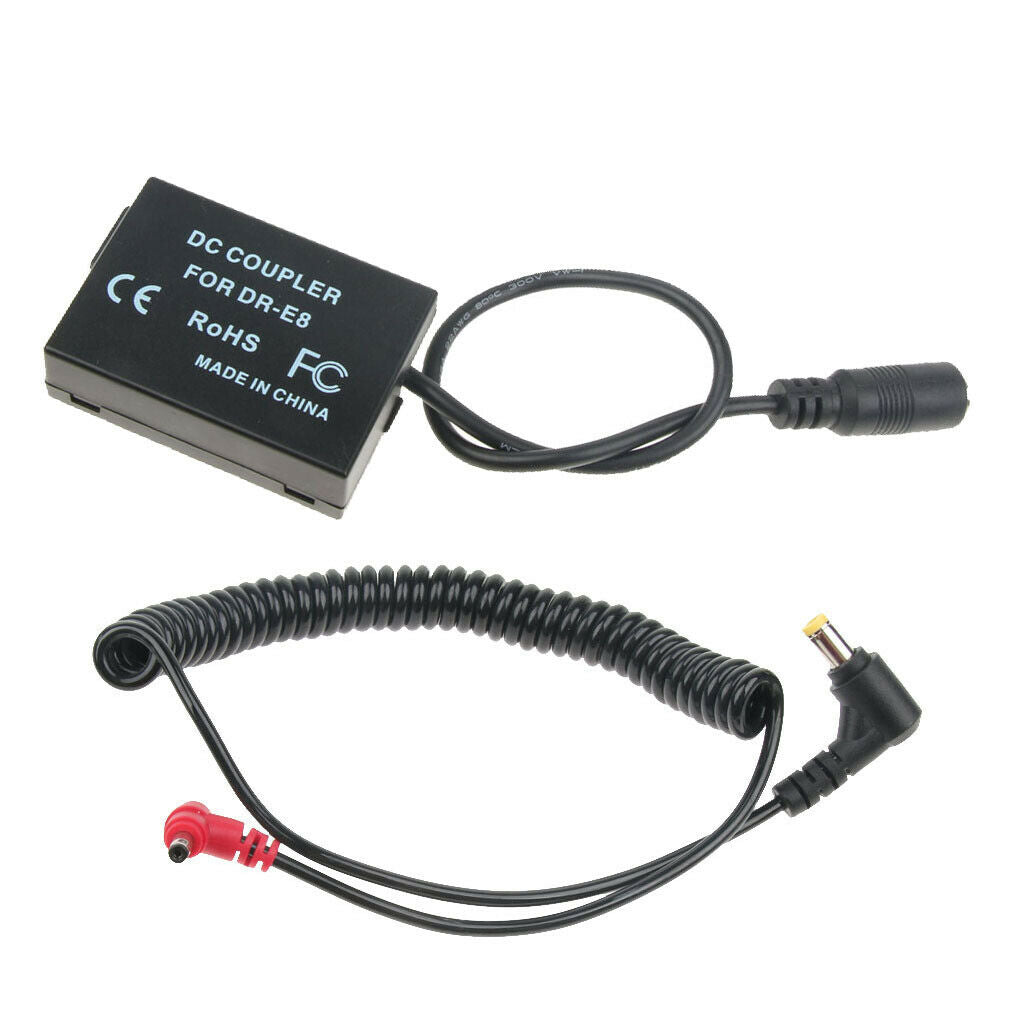 LC-E8P01 Battery Pack DC Coupler DR-E8 for Canon 550D 600D 650D 700D