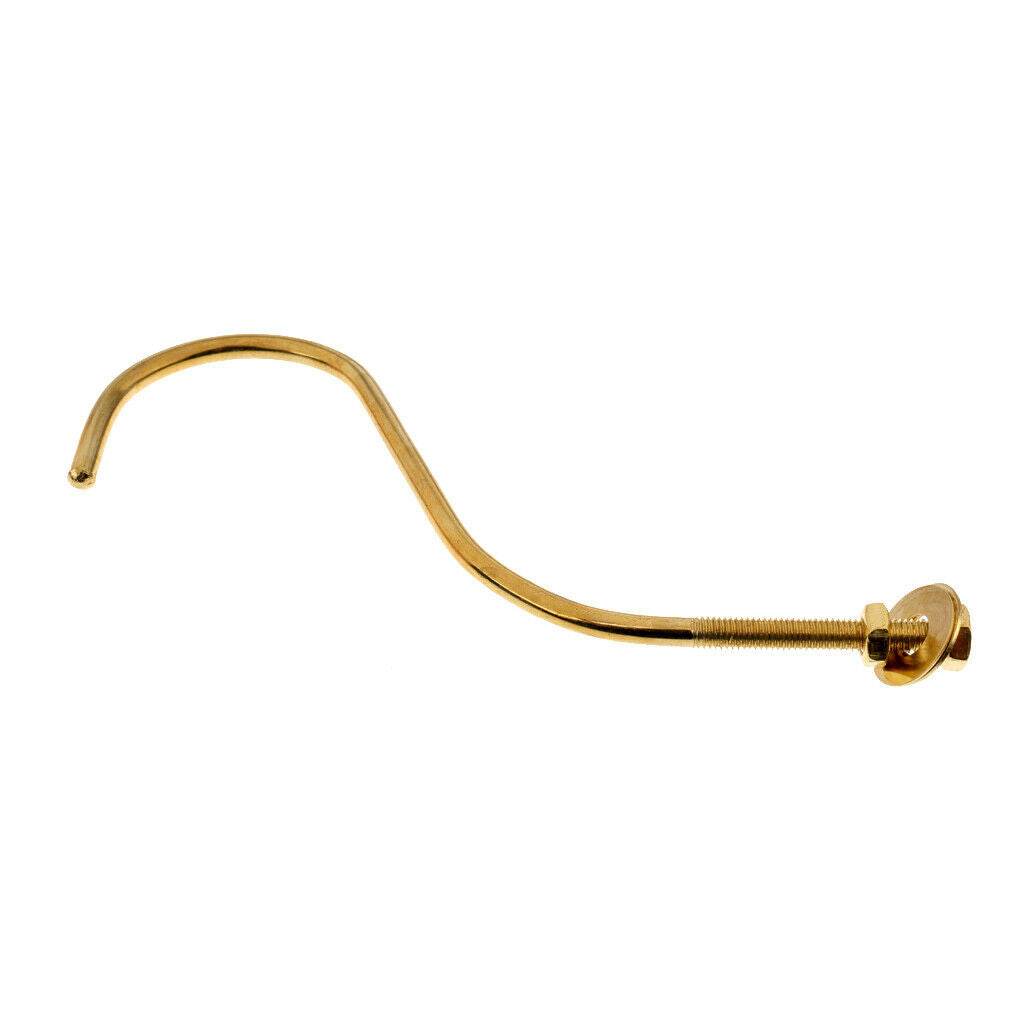 2X 2 Pieces Brass Billiards Snooker Pool Table Edge Hook Cue Racks