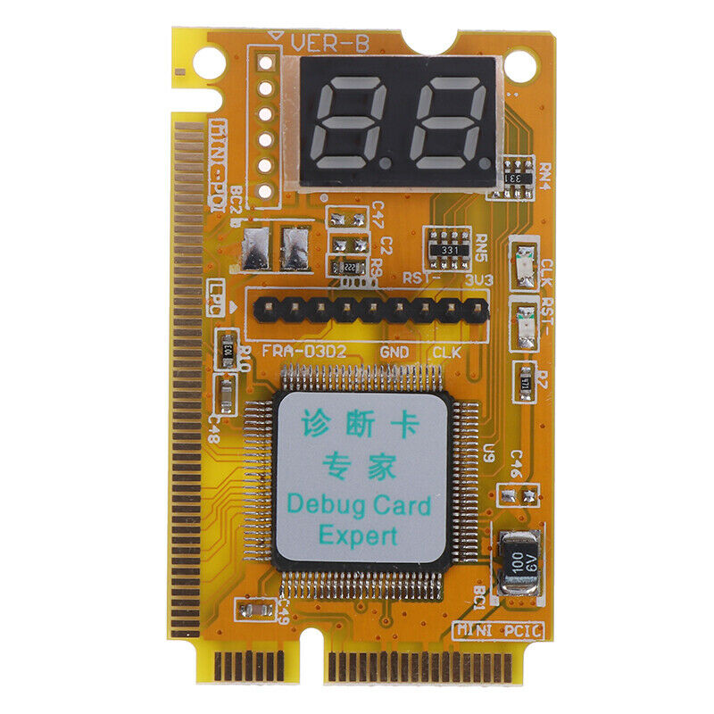 1Pcs Mini PCI-E PC laptop diagnostic post test debug card + LPC cabl^.l8