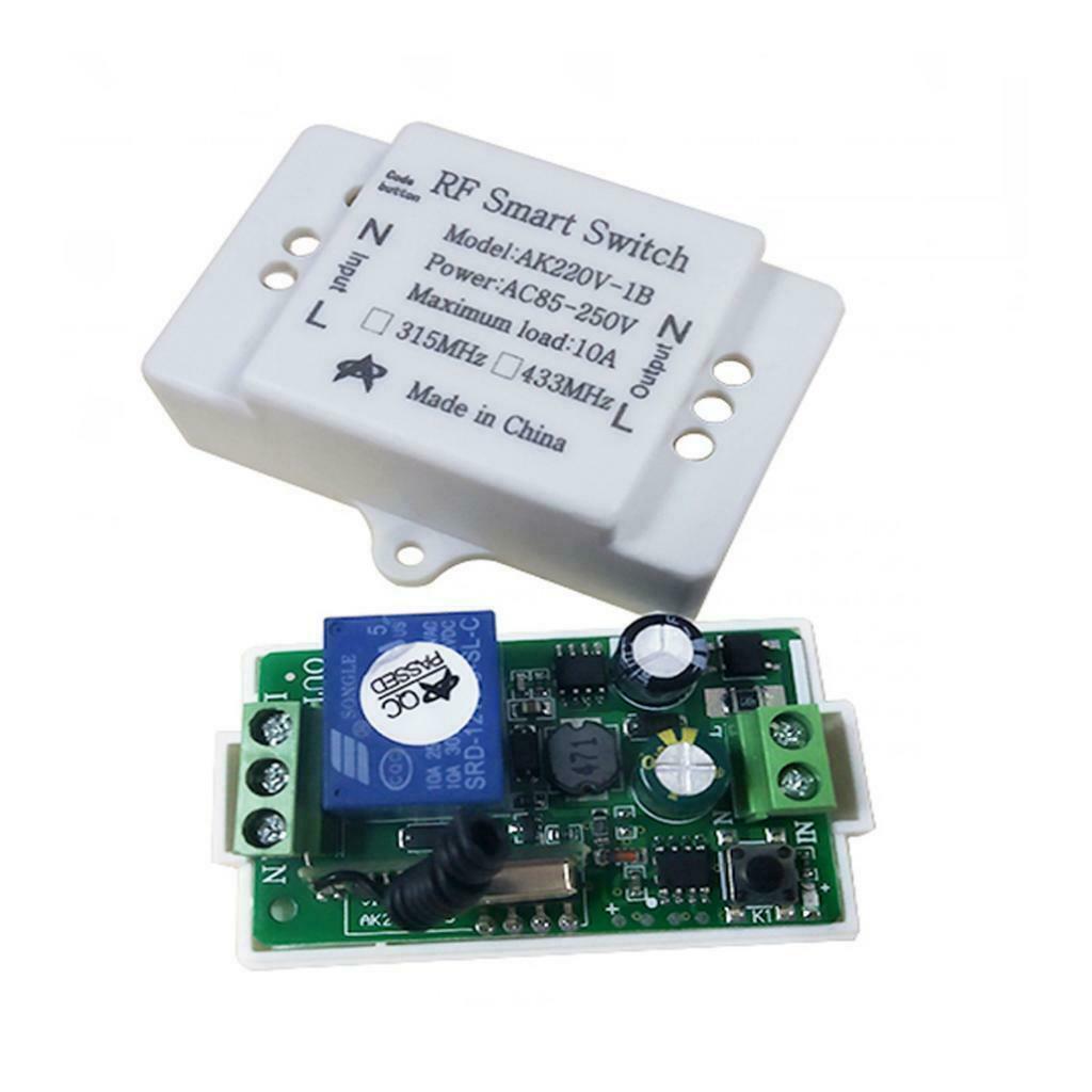 433Mhz Wireless RF Transmitter Remote Control Switch (A/B Button) + Relay