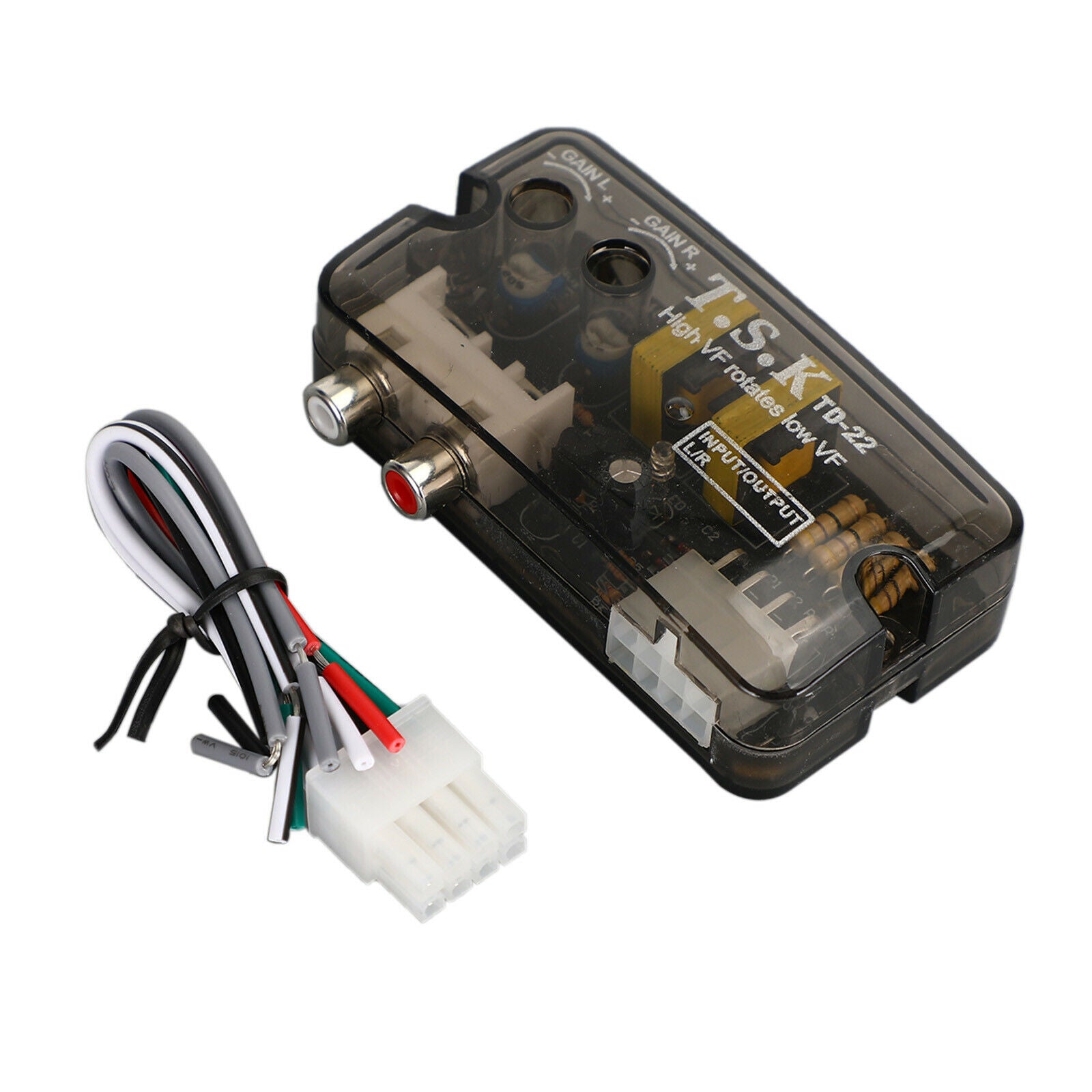 12V Td-22 Rca Stereo High To Low Converter Stereo Speaker Level Adapter CN