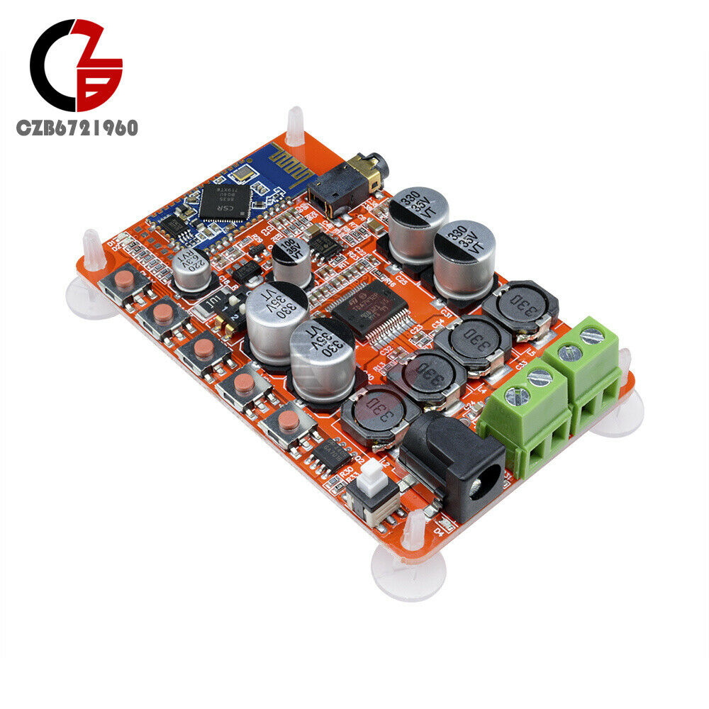 TDA7492P 25W+25W Bluetooth 4.0 Audio Power Amplifier Board with AUX Interface