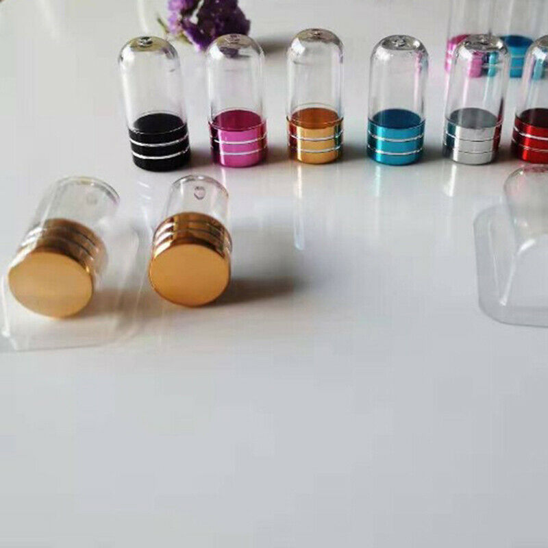 10Pcs Empty Clear Pill Case Bottle Container Capsule Shell Splitters Holder  Lt