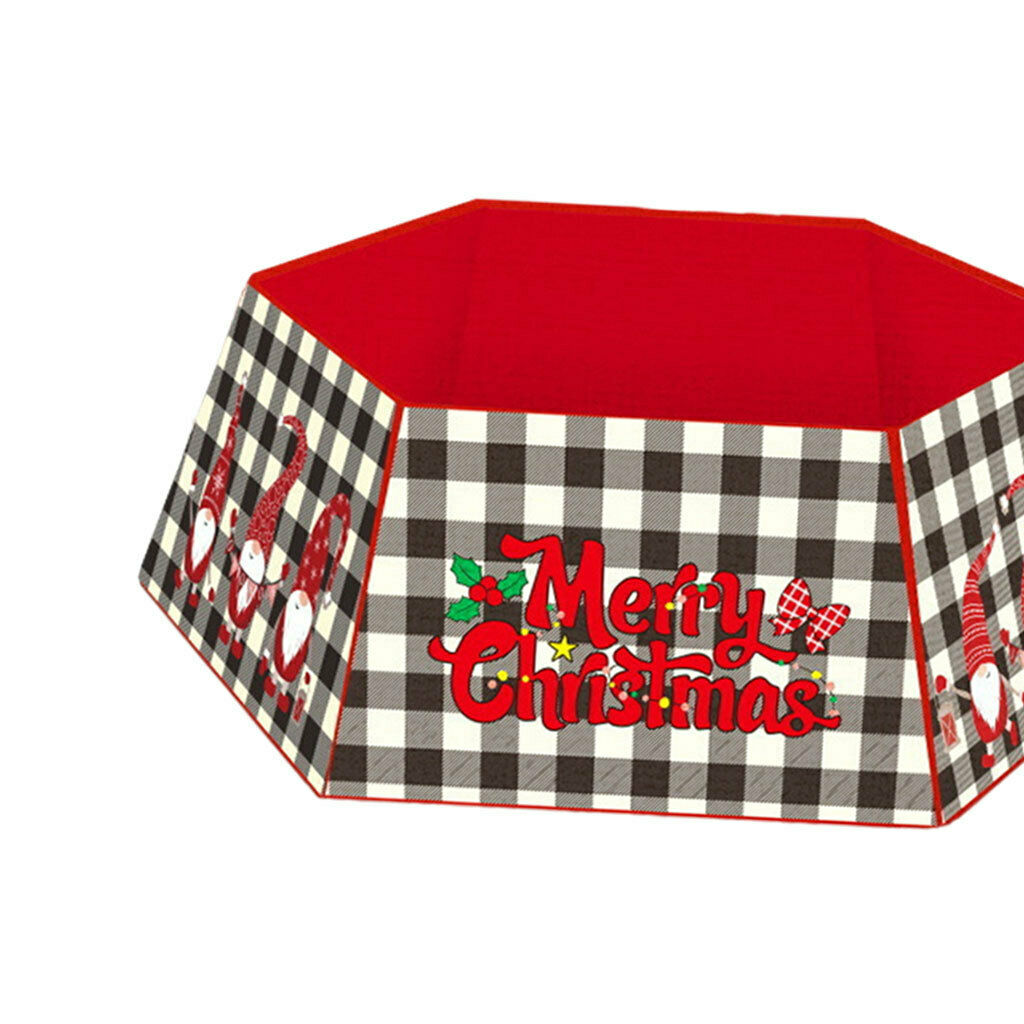 Fabric Christmas Tree Collar Tree Skirt Stand Decor Merry Christmas New Year