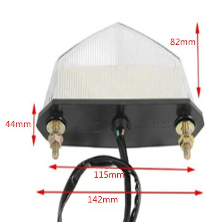 Universal 12V RED 10LED Motorcycle ATV Dirt Bike Brake Stop Running Tail Light