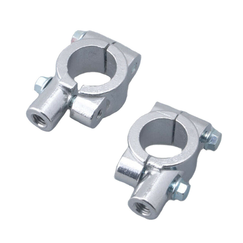 Motorcycle Scooter 7/8" Handlebar Mirror Mounting Clamp Bracket 10mm