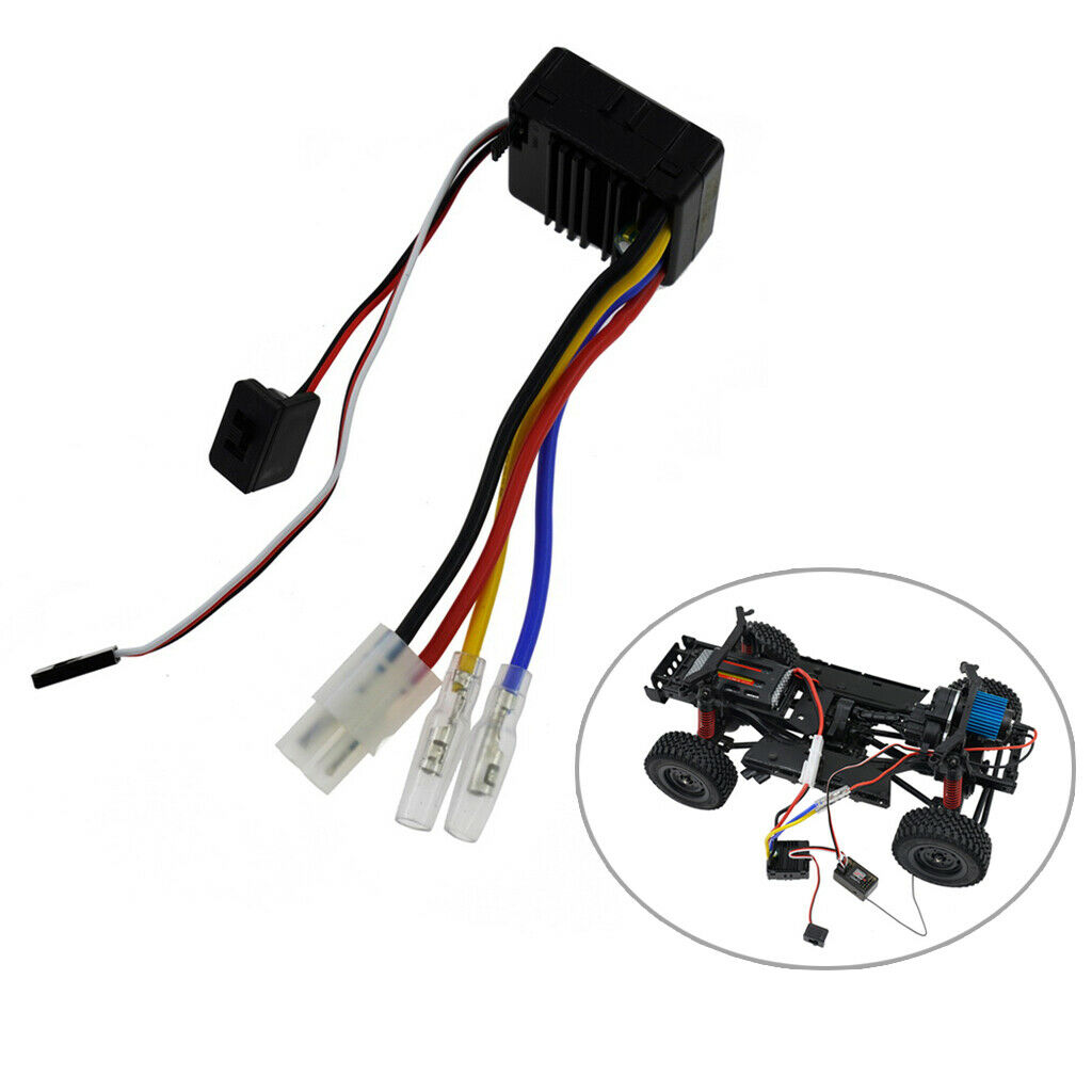 60A Brushed ESC Speed Controller for MN G500 MN86K RC Car Parts Replacement