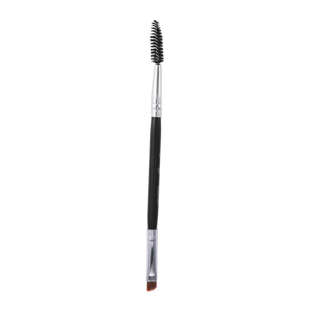 Double Ended Eyebrow Makeup Wand Brow Shaping Angled Eyelash Beauty Brush Tool ~