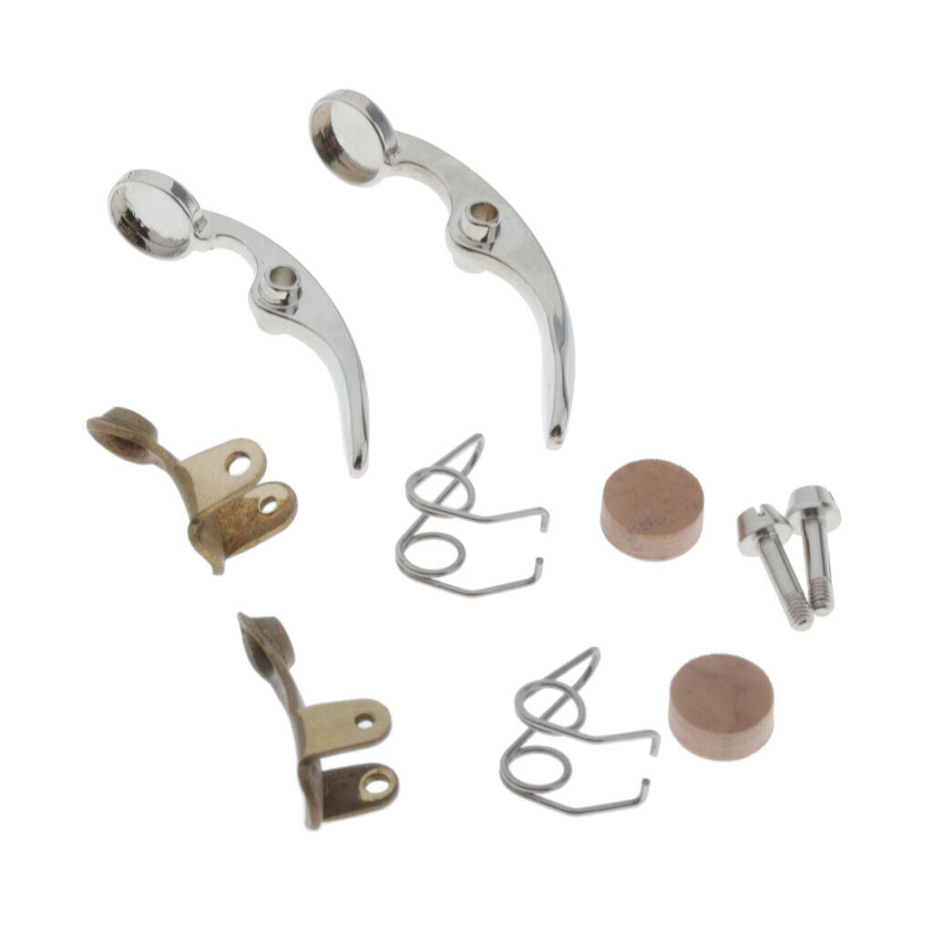 2 Full Set Copper Trumpet Water Key/Spit Valve Springs Screws Water Key Holders