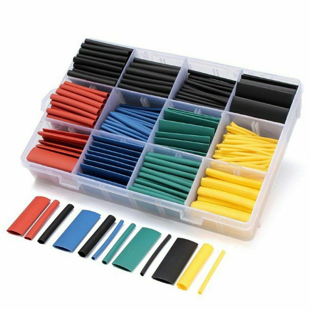 530Pcs Heat Shrink Tubing Insulation Shrinkable Tube 2:1 Wire Cable Sleeve Kit