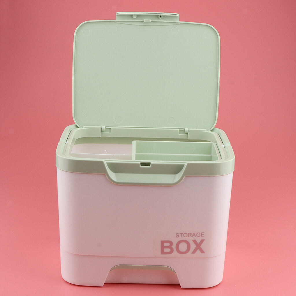 Multipurpose First Aid Nail Art & Makeup Supply Case Storage Organizer Box Light
