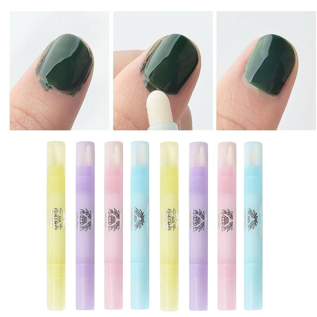 2x Salon Polish Remover Nail Art Pen Varnish Corrector W/ 6 Replacement Tips