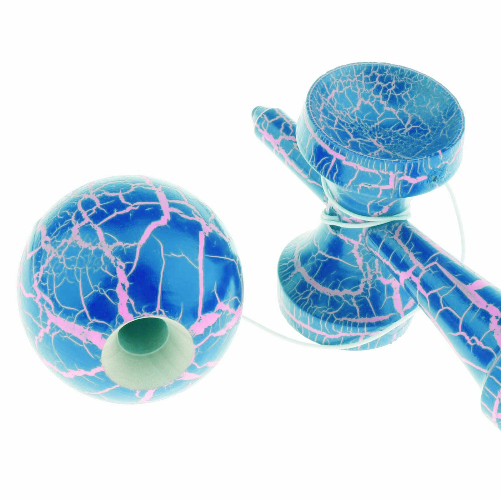 Wooden Colorful Crack Surface Kendama Balls Address Balance Toys for - Blue,