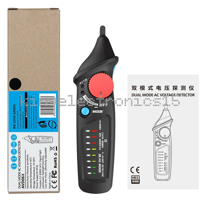 1X NEW Non-Contact Voltage detector indicator pencil Live/phase wire NCV Tester