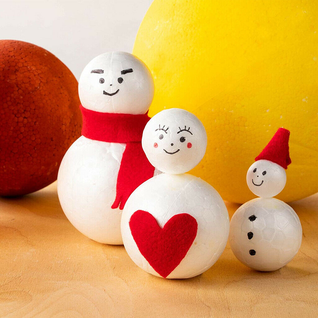 3X Mini Foam Ball Polystyrene Foam Balls Party Decor Making Kids Gifts 250mm