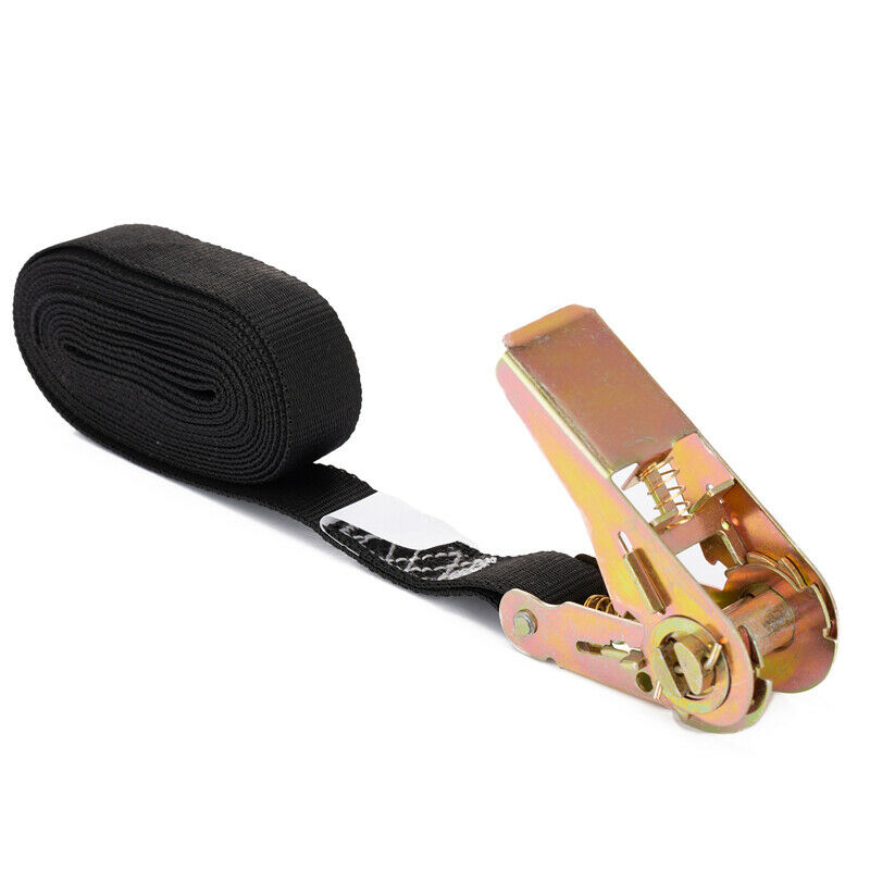 1" x 12ft Heavy Duty Tie Down Cargo Ratchet Strap Belt With Buckle Fasteners