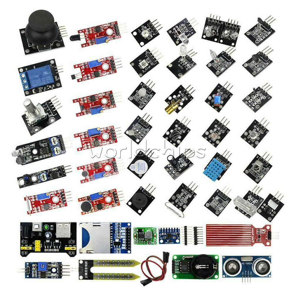 45 in 1 Sensor Starter Kit Modules for Arduino Upgrade 37 in 1 Sensor DIY Set