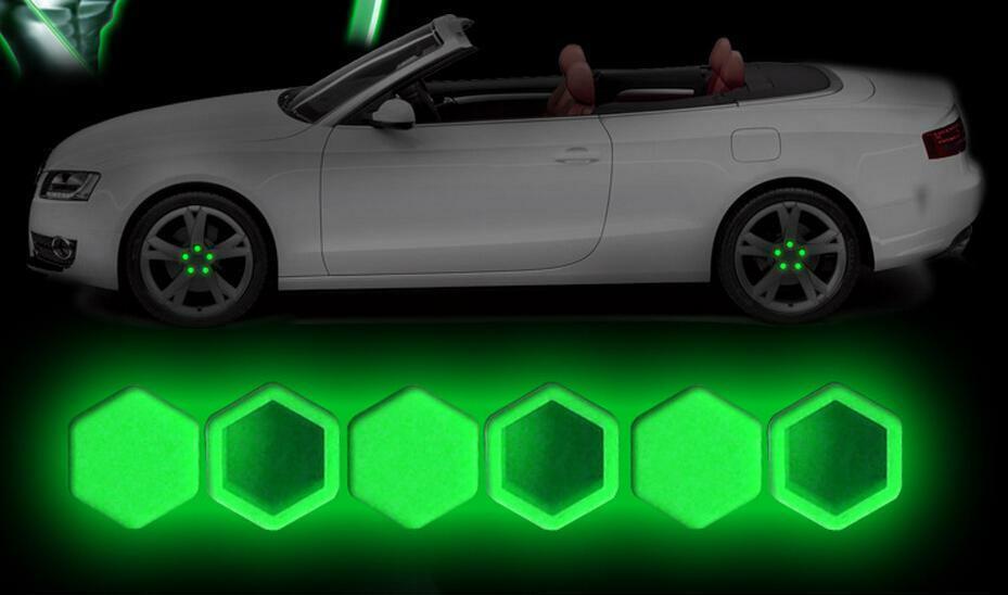 20x 19mm Green Car Wheel Nut  Lug Silicone Hub Covers Screw Dust Protect Caps