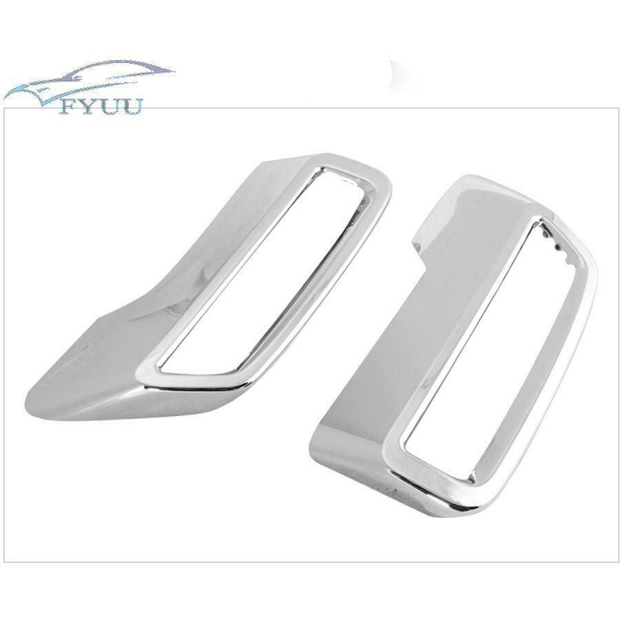 2PCS/Set Rear Tail Exhaust Cover Trim For Peugeot 3008 5008 2017-18 ABS Chrome