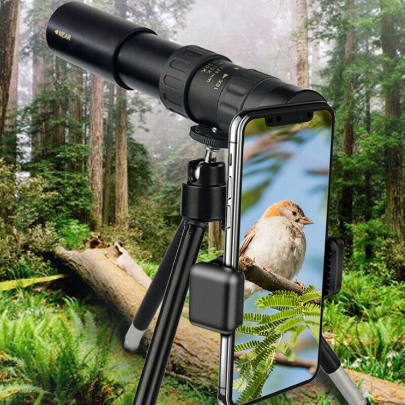 10-300x40mm Super Telephoto Zoom Monocular Telescope With Tripod & Clip Mobile