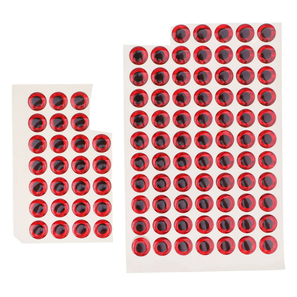 200 Pcs Waterproof DIY Fishing Lure Eyes Self Adhesive Fly Tying