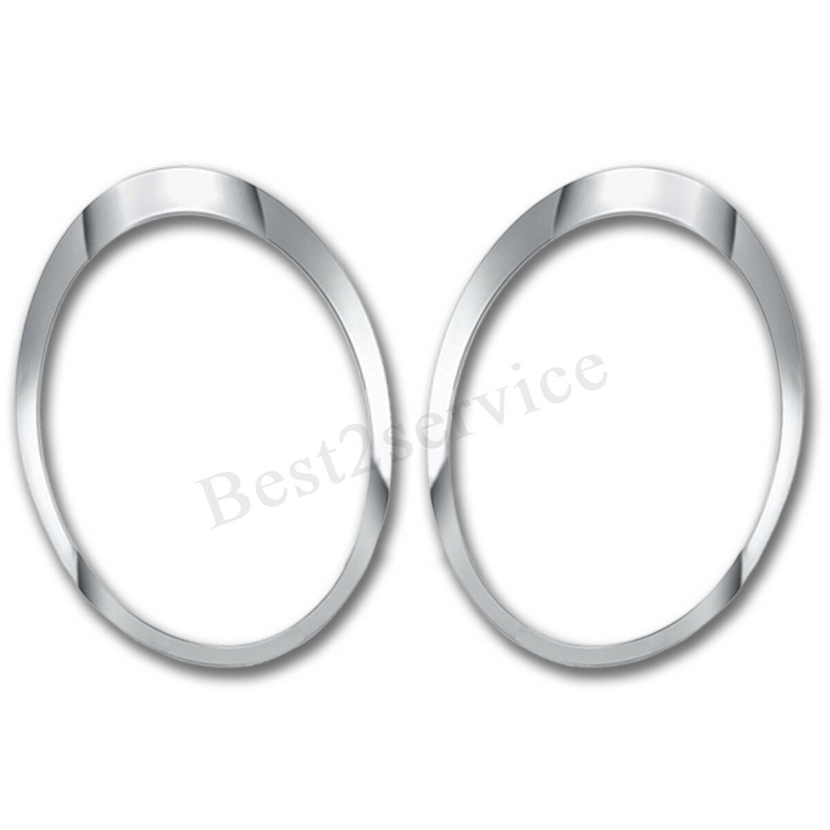 2x Left & Right Side Chrome Headlight Trim Ring For Mini Cooper 2007-2015    â—