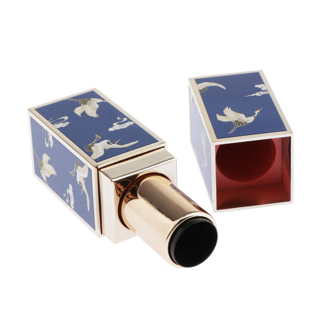 Empty Women DIY Lipstick Tube Bottle Lip Balm Storage Container Vials12.1mm Blue