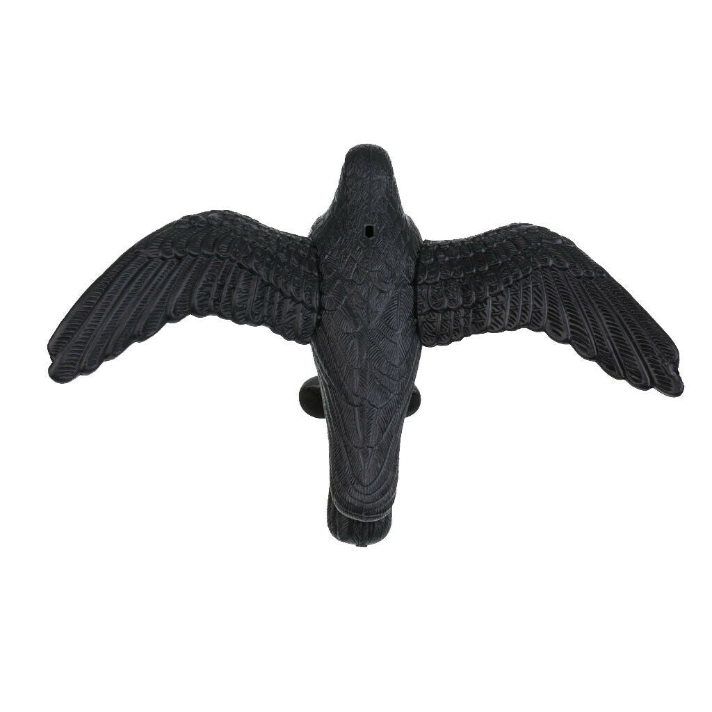 1 Pair Realistic Full Body Crow Raven Hunting Decoy Scarer Greenhand Gear