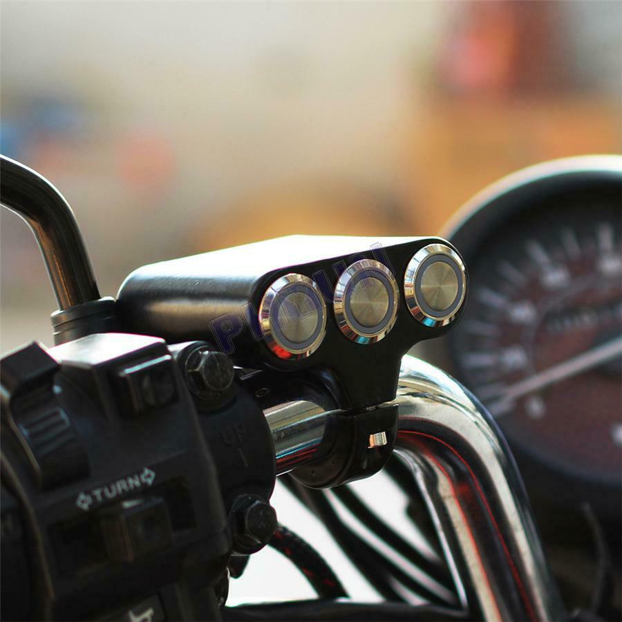 Motorcycle ATV 1 inch Handlebar Switches Fog Light Horn Power Start Switch CNC