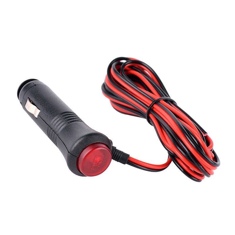2x 24V Male Car  Lighter Socket Plug Connector On Off Switch 1.5m
