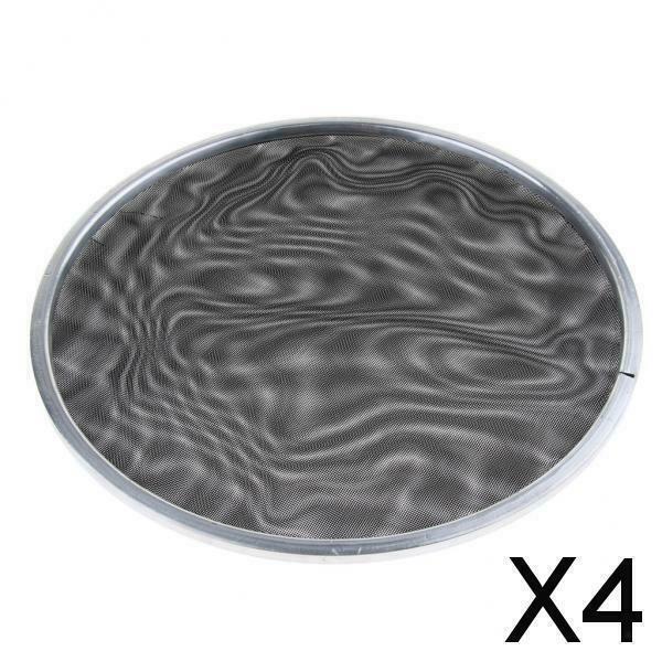 4X 1 Piece Bass Drum Head Double Layer Silent Mute Drum Skin Black 8inch