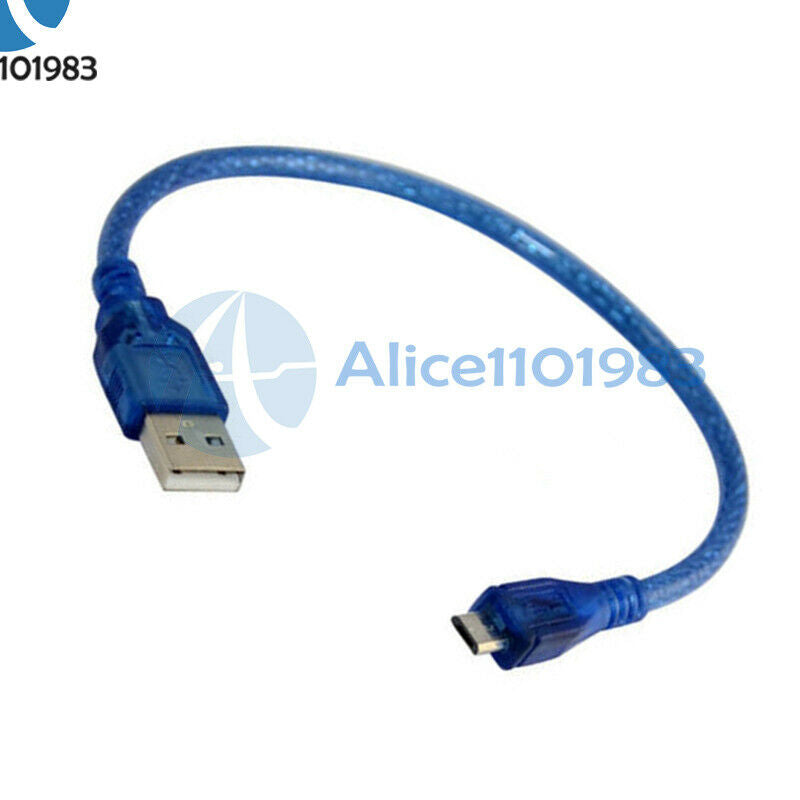 25cm USB 2.0 Standard A Male to Micro USB 5 pin Male Data Charge Cable