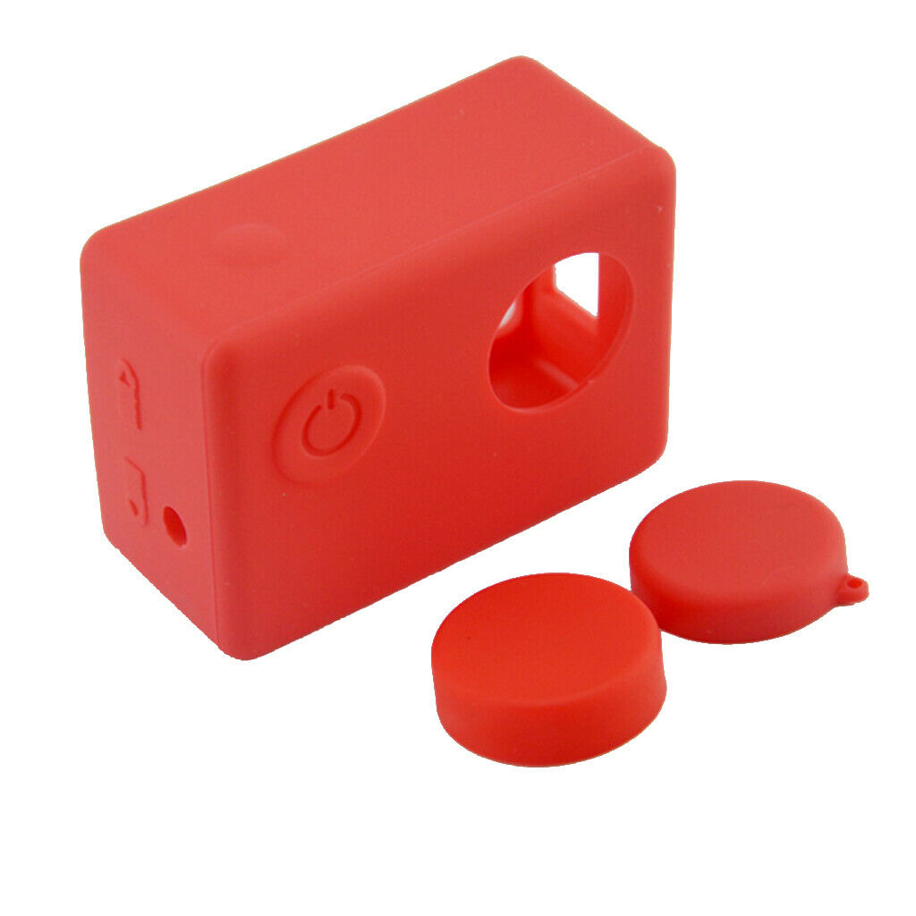 Soft Silicone Dust-proof Protective Case Skin for  SJ4000   Red