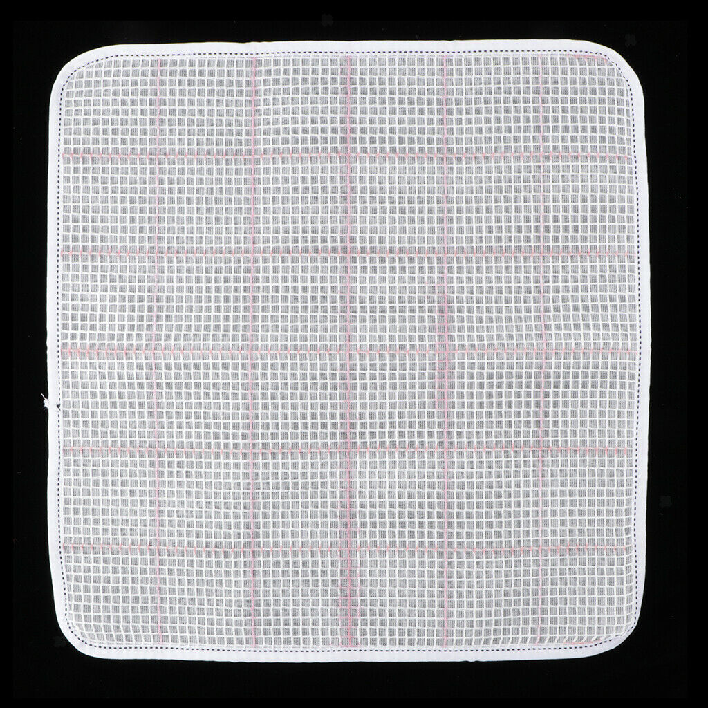 4pcs White Canvas Square Free Pattern Blank Latch Hook Rug Embroidery Crafts