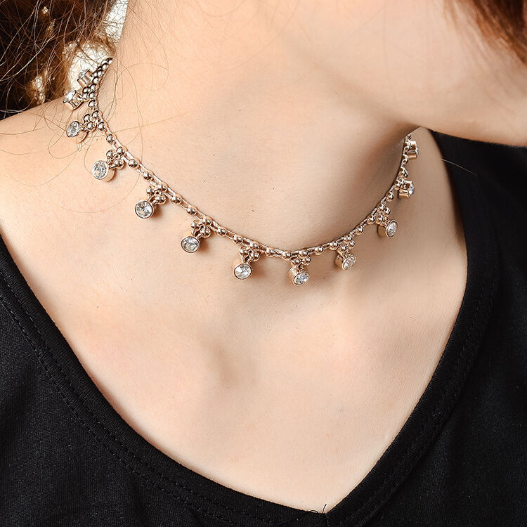 New Sexy Crystal Pendant Choker Necklace Goth Gothic Grunge Boho Retro Chain 90s