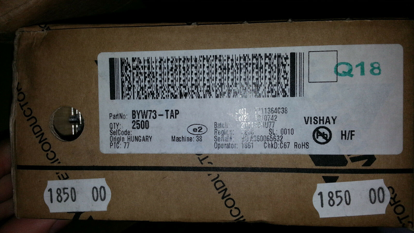 200pcs VISHAY TELEFUNKEN BYW73 300V 3A MIL Fast soft-recovery BEST SOUND DIODES!