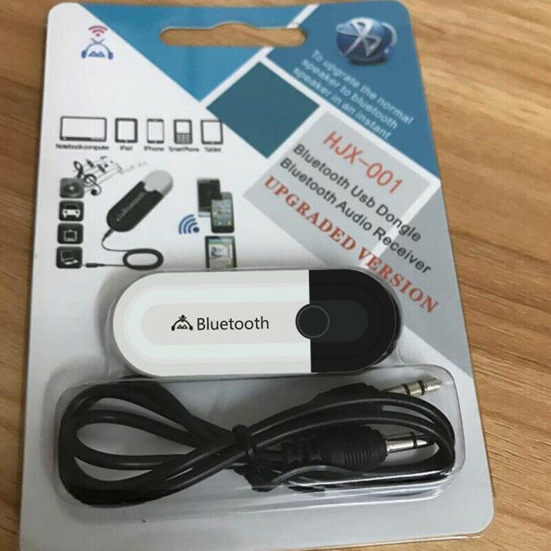 Bluetooth 5.0 Receiver Adapter Car AUX Audio USB Dongle Adapter 3.5mm Ja.l8