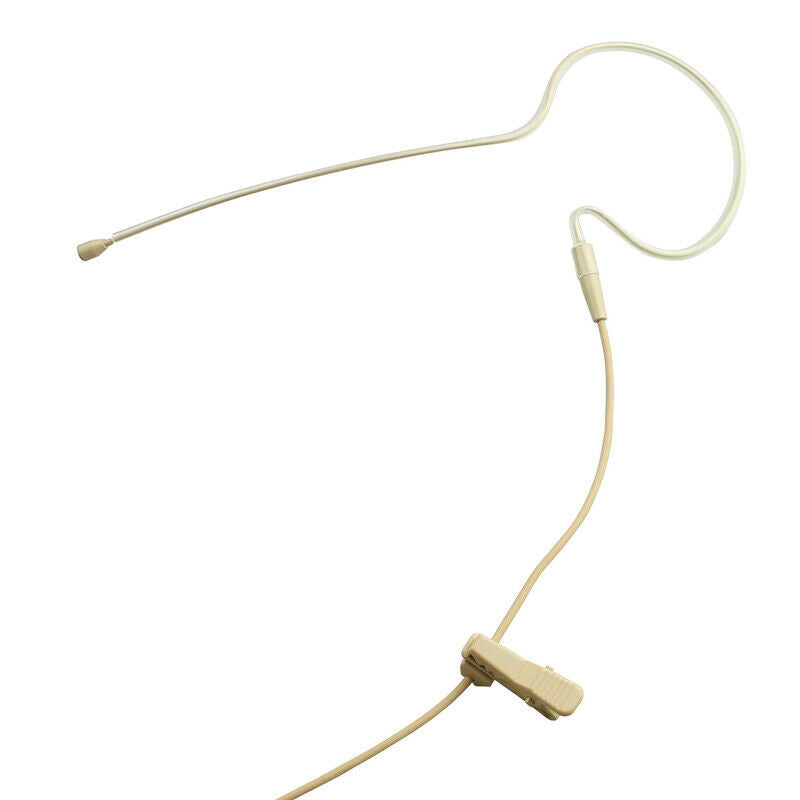 Beige Headset Microphone Earset Mic 3.5mm (1/8") Screw for Sennheiser uhf System